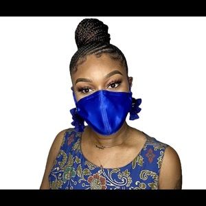 100% Silk Charmeuse Face Mask w/ Adjustable Straps